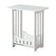 thumbnail image 2 of Mesita de noche | Mini mesa de centro | Mesa auxiliar de sofá para dormitorio, dormitorio, espacios pequeños | Mesita de noche de PVC moderna y compacta | Armario de almacenamiento para el hogar, 2 of 6