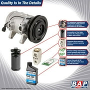AC Compressor & A/C Kit For Toyota Yaris 2006 2007 2008 2009 2010 2011 2012 - Includes Drier, Expansion, Oil & Seals - BuyAutoParts