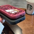 thumbnail image 4 of 2024 Sanrio Hello Kitty Kuromi Case for iPhone 12 Pro XS Max 13 Mini SE 8 7 14 Plus XR 15ProMax 11 Pro Square Liquid Soft Cover LXY, 4 of 7
