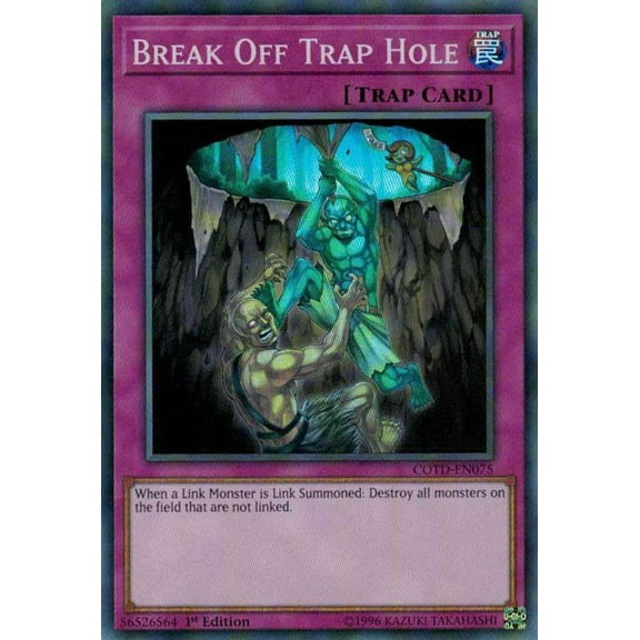 YuGiOh Code of the Duelist Super Rare Break Off Trap Hole COTD-EN075