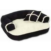 Angle View: Petmate Sofa Bed with Bonus Pillow 20" Long x 16" Wide Pack of 4