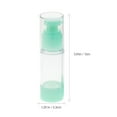 thumbnail image 2 of KALLORY 3Pcs Vacuum Emulsion Bottle For Travel Mousse Bottle Portable Durable White Green Transparent, 2 of 8