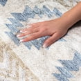 thumbnail image 3 of Addison Rugs Dream Shag Premium Machine Washable Transitional Aztec Taupe Rectangle Rug, 9' x 12', 3 of 8