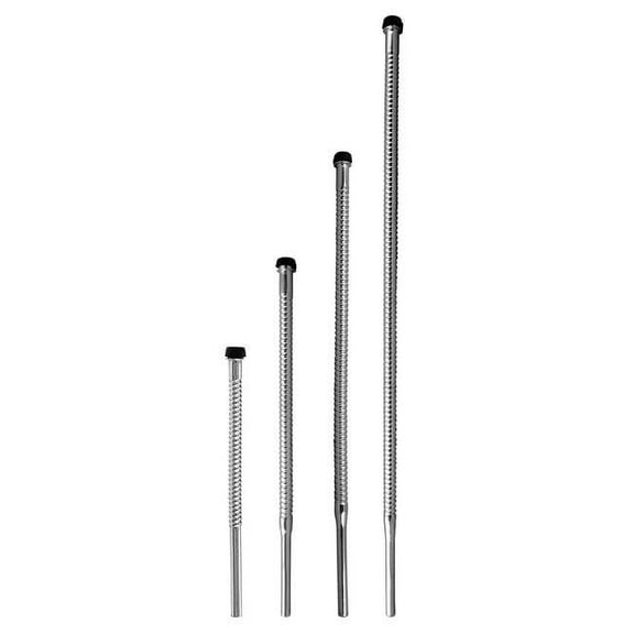 Westbrass D1131-01 .38 in. Corrugated Riser for Faucet and Toilet - PVD Polished Brass