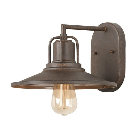Rust Wall Lamp - LNC 1-Light Wall Sconces Rust Outdoor Wall Lamps Industrial Wall Lights Use E26 Bulb