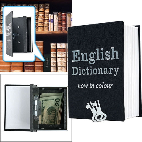 Lock Box with Key Diversion Dictionary Book Safe by Stalwart Walmart