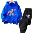 thumbnail image 3 of Conjunto de sudadera con capucha de Stitch Kawaii de marca, sudadera con capucha Later, jersey de manga larga de Sonic, conjunto de chándal para niño y niña, 3 of 5
