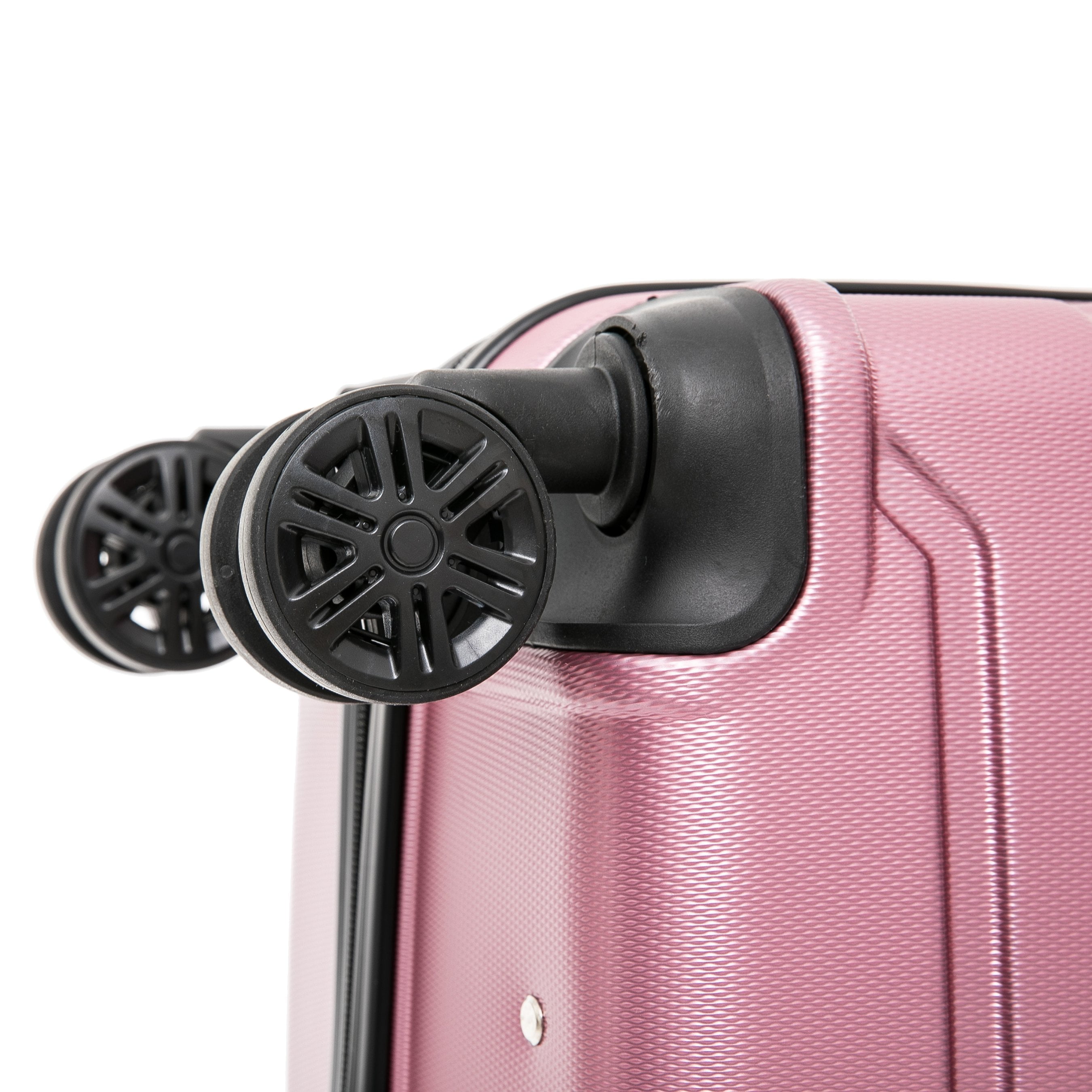 InUSA Trend 20" Hardside Lightweight Luggage with Spinner Wheels, Handle, and Trolley, Rose Gold