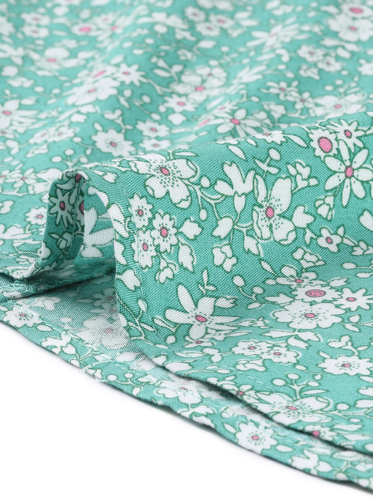 DARING DIVA Fall Long Sleeve Midi Floral Boho Dress S Green