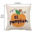 thumbnail image 3 of 1PC Halloween Black Plaid Pumpkin Linen Encrypted Linen Pillowcase Cushion Cover, 3 of 3
