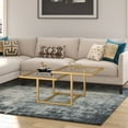 thumbnail image 5 of Evelyn&Zoe Amalie 43" Wide Square Coffee Table, Brass, 5 of 9