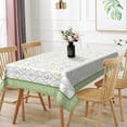 thumbnail image 2 of Vintage Green Floral Rectangle Tablecloth,Stain Resistant Waterproof Table Cover for Rustic Home Kitchen Decor,60x70 Inch, 2 of 7