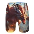 thumbnail image 3 of Balery Ferocious Dragon Fury Traje de Baño Estilo Hawaiano para Hombre, Shorts de Secado Rápido con Bolsillos-X-Large, 3 of 6