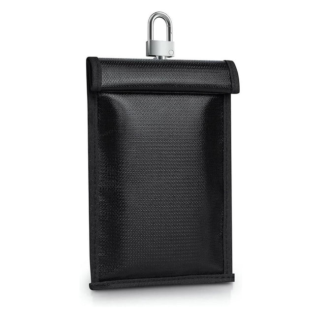 Car Key RFID Shielding Bag, Waterproof Fireproof Signal Blocker Pouch for Car Fob Remote, Phone, Credit Cards, Demagnetization Protection Case