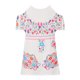 thumbnail image 5 of Mujeres moda verano casual o-cuello estampado manga corta Hoollow Out Tops Fridja  czfsfas1268, 5 of 6