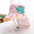 thumbnail image 2 of REDARER Kids Dinosaur Sun Protection Bucket Hat, UPF 50+ Wide Brim Fisherman Hat with Neck Flap,2-8 Years, 2 of 3