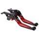 thumbnail image 1 of Palancas de freno y embrague cortas y largas para Yamaha TMAX560 2019-2020, palanca de freno ajustable de motocicleta, aleación de aluminio, cabeza negra, mango rojo, 1 of 6