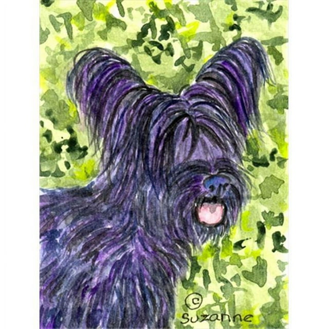 SS8718CHF Drapeau en Toile Taille Maison Skye Terrier 28 x 40 Po