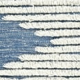 thumbnail image 6 of Hauteloom Thika Wool Living Room, Bedroom Area Rug - Bohemian, Transitional - Plush Pile - Cream, Navy - 2' x 3', 6 of 9