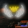 thumbnail image 4 of Handmadetneonsign Wings Neon Sign, Angel Wings with Crown Led Sign, Home Bar Wall Party Decor, Angel Wings Wall Art 79313, 4 of 5