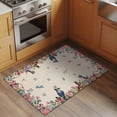 thumbnail image 2 of Spring Floral Birds Entryway Rug 2'x3'&nbsp; Non Slip Front Door Mats, Butterflies Daisy Farmhouse Flowers Entrance Rugs Indoor Outdoor Carpet, Washable Floor Mats Small Area Rug for Bedroom Kitchen, 2 of 8