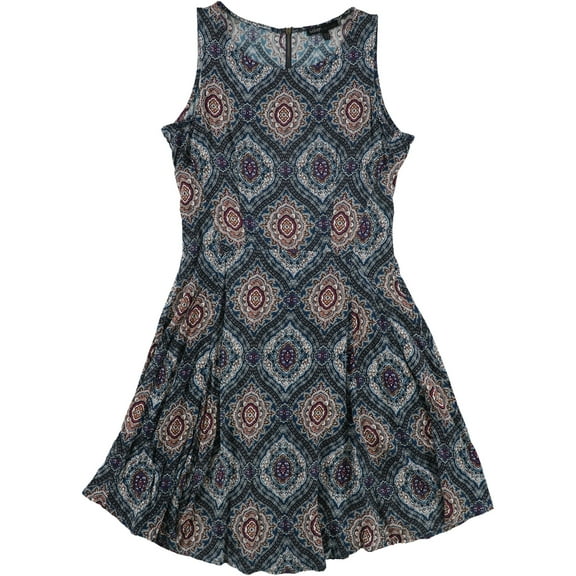 BeBop Womens Sleeveless A-line Dress, Multicoloured, X-Small
