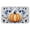 Pumpkin with Symmetrical Florals, variant on Stupell Industries Classic Pumpkin Trio Printed Anti-Fatigue Floor Mat, design by Creative Studio, 30"x18"