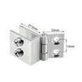 thumbnail image 3 of Glass Hinge Adjustable 0 Degree Clamp for 5-8mm Thickness 4Pcs, 3 of 5