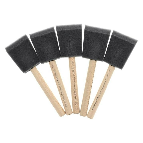 Jen Manufacturing Foam Brush - 2 Inch (Pack of 24) - Ideal for Smooth Paint Application, Professional-Grade for Painting and