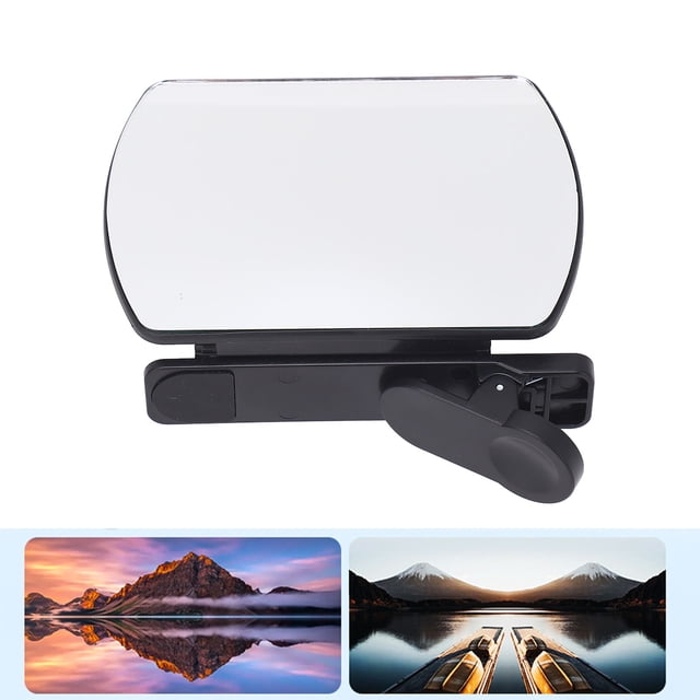 Mirror de Cámara de Teléfono Inteligente, vertical horizontal uso un buen espejo de disparar de reflexión de compatibilidad con clip para para fotografía al aire Libre