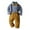 Dark Blue, variant on GYRATEDREAM Toddler Baby Boy Gentleman Outfits Kids Long Sleeve Plaid Shirt with Bow Ties Suspenders Pants 2Pcs Set Children Wedding Party Dress Suit Dark Blue for 12M-10T