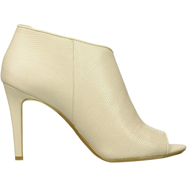 Calvin Klein Womens Nastassia Leather Peep Toe D orsay Pumps Walmart