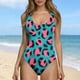 thumbnail image 2 of TaTaai Women's High Cut Backless Bikini, Floral Print Strappy Swimsuit with Non-Wired Removable Padding, Ideal for Beach and Water Recreation Gift, 2 of 6