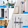 thumbnail image 2 of Organizador de Escobas y Trapeadores Blanco para Pared y Closet para Hogar, Baño, Cocina, Garaje y J, 2 of 6