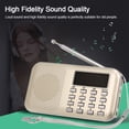 thumbnail image 2 of Y-896 Mini Radio Digital Portable 3W Stereo Speaker MP3 Audio Player High Fidelity Sound Quality 2 Inch Display Screen Support USB Drive TF Card, 2 of 7