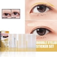 thumbnail image 4 of Double Eyelid Tape Set, 1 Setlasting Double Temporary Eye Eyelid Tape and Single Patch Suitable 480Pcs Natural for Uneven Belt Eyelid Lifting Beauty Tools, Easter Mother'S Day Gift Makeup Organizers, 4 of 9