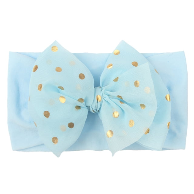 XASZHN Bandeau à Pois pour Bébé Filles Bandeau Extensible m Taille Unique