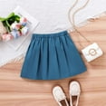 thumbnail image 4 of WOYY Big Girls Pleated Skirt Solid Color Elastic Waist School Casual Skirt, Sizes 8-13, 4 of 8