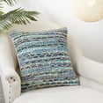 thumbnail image 3 of Saro Lifestyle Handwoven Net Chindi Throw Pillow Cover, 3 of 3