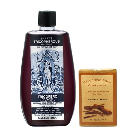 Lenman & Kemp Barry's Tricopherous (Black) 8oz   Cinnamon Soap 3.35oz