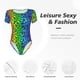 thumbnail image 4 of Balery Multicolored Butterflies Body de cuello redondo de manga corta para mujer Tops de manga corta Tops básicos-Small, 4 of 7