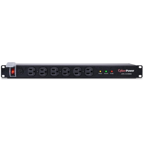CyberPower CPS1215RMS 15' 12 Outlets 1800 Joules Rackbar Surge Strip