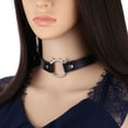 thumbnail image 3 of Collier Ras-de-Cou pour Femmes Tête de Chat Ajustable Collier Gothique Ras-de-Cou Faux Cuir, 3 of 10