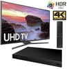 Samsung UN55MU6300 55" 4K Ultra HD Smart LED TV (2017) + LG UP870 Blu-Ray Player Kit