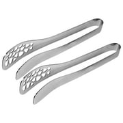 2pcs Stainless Steel Buffet Tong Kitchen Food Tong Bakery Cake Bread Tong Camping Grilling Tong