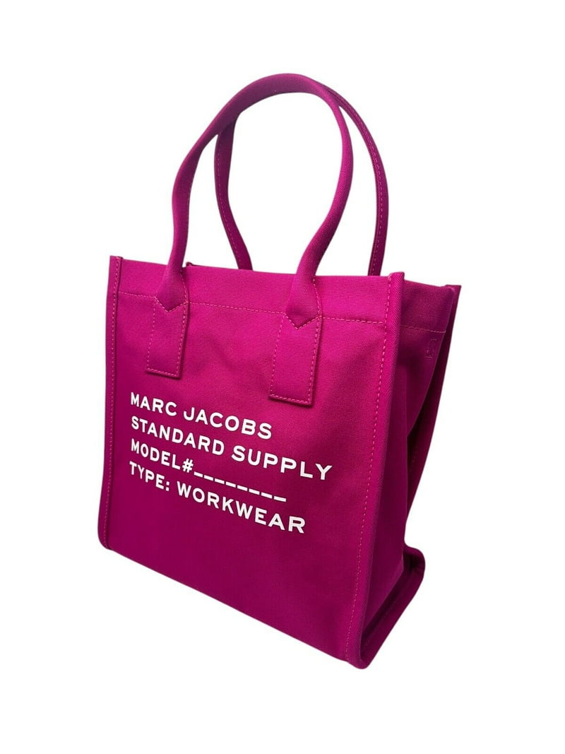 Marc Jacobs Canvas Standard Supply Large Tote Bag Lipstick Pink