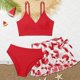 thumbnail image 5 of Traje de baño de 2 piezas para mujer, trajes de baño para mujer, traje de baño para niñas CUHK Princesa remojándose en aguas termales, traje de baño bikini de poliéster para niñas, 5 of 7