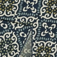 thumbnail image 5 of Loomaknoti Havani Kitanza 2' x 3' Blue Damask Indoor/Outdoor Accent Rug, 5 of 6
