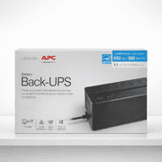 APC UPS Battery Backup, 650VA 360W Uninterruptible Power Supply - Black (BVN650M1)