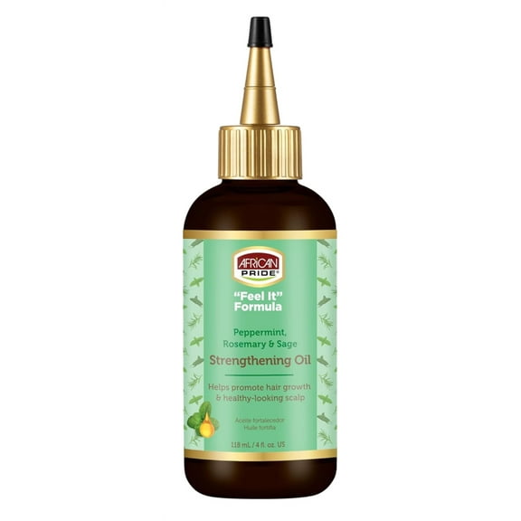 African Pride Feel It Formula Strengthening Oil 4 Ounce (118ml) (Pack of 3)